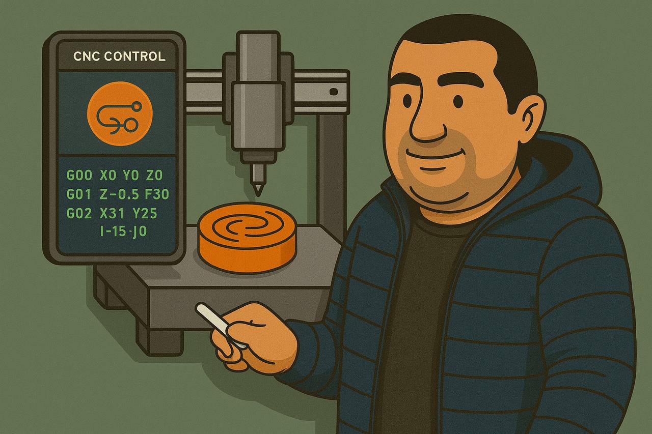 Single Hole Pocket G‑code - Browser only generator WinPC‑NC- Stepcraft friendly