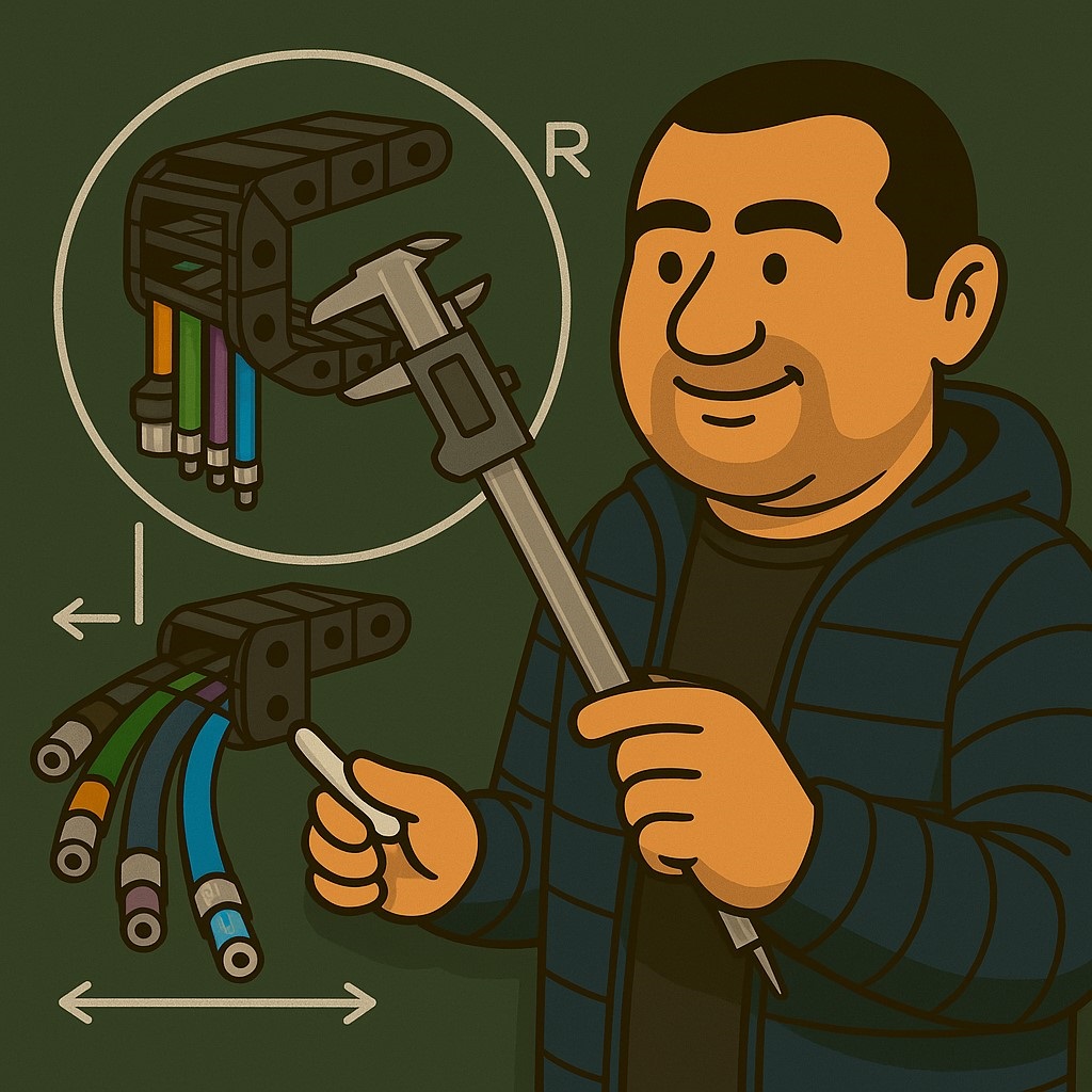 CableArranger - Interactive cable layout arranger for round plates